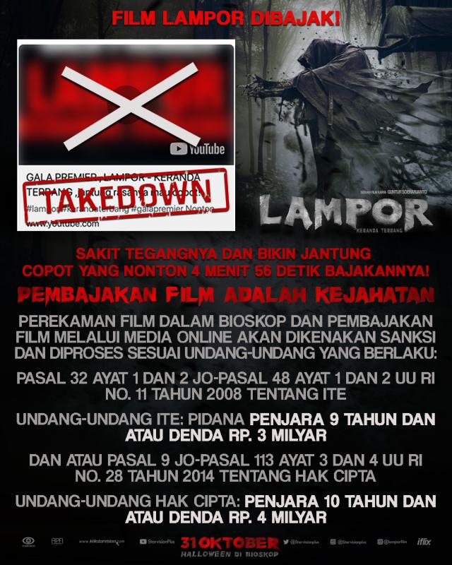 Beredar Film Bajakan LAMPOR Keranda Terbang 