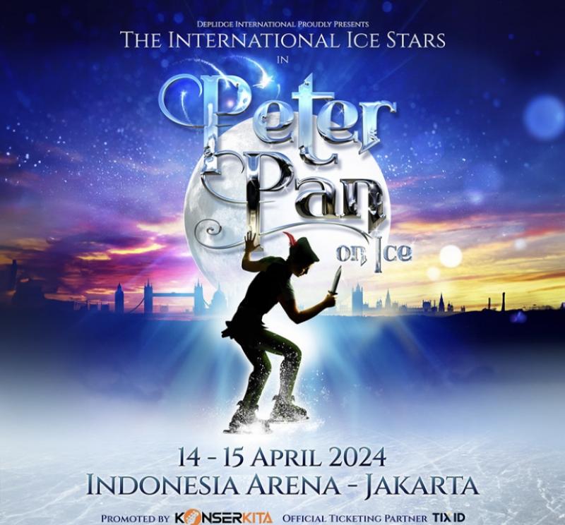 The International Ice Stars in Peter Pan on Ice akan hadir di Jakarta saat libur Lebaran 2024 - 14 & 15 April di Indonesia Arena
