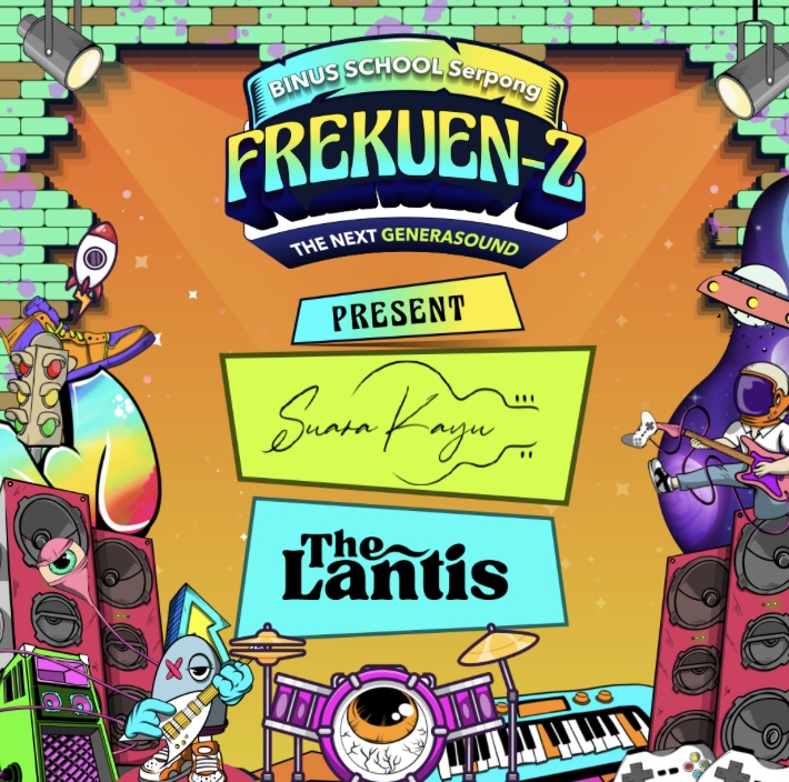 Suara Kayu Rilis dan The Lantis Jadi Guest Star Acara Frekuen-Z Perdana di SMA Binus Serpong