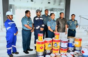  TNI AL Gagalkan Pencurian Puluhan Kaleng Cat Kapal di Perairan Belawan