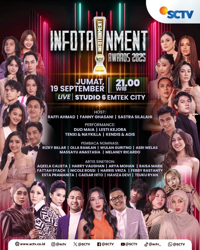  SCTV Gelar “Infotainment Awards 2025”, Apresiasi Selebritas Tanah Air