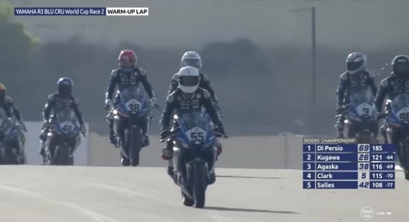  Aleandro De Persio Juara Dunia Yamaha R3 Blue Crew World Cup 2025