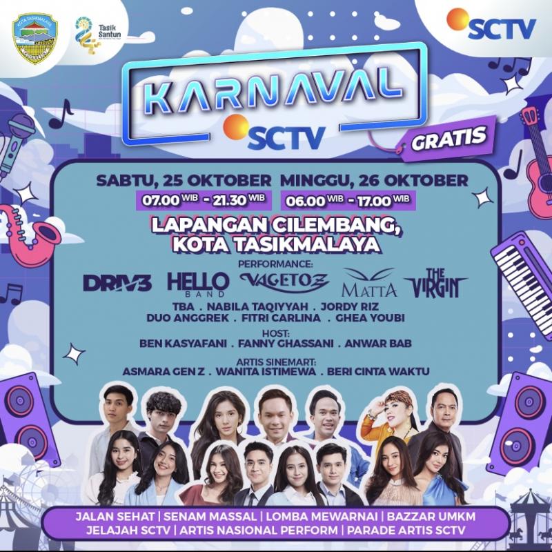 KARNAVAL SCTV Kembali Guncang Tasikmalaya, Hadirkan Hiburan dan Aksi Sosial Selama Dua Hari