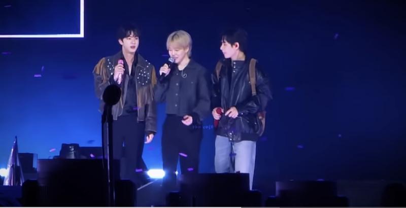  Jin, Jimin, dan V BTS Tampil Bareng Nyanyikan “Spring Day” dan “My Universe”