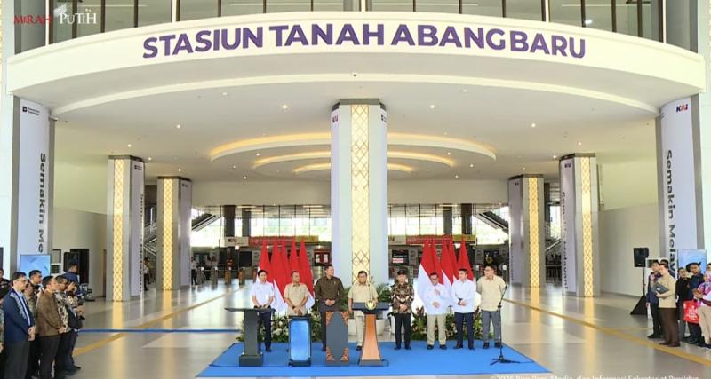 Presiden Prabowo Subianto Resmikan Stasiun Tanah Abang Baru, Tanda Transformasi Transportasi Publik Jakarta