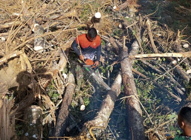 Marinir Ratakan Luka Batang Toru, Huntara Jadi Harapan Baru Korban Banjir Bandang