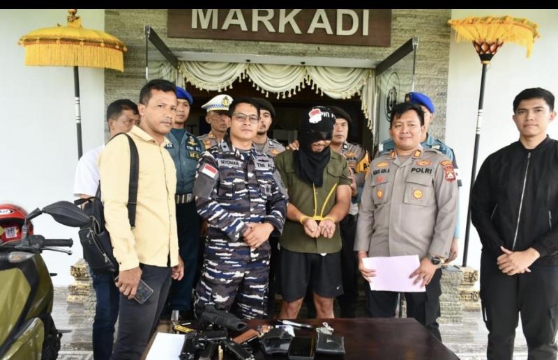 TNI AL Bongkar Dugaan Peredaran Senjata Api Ilegal di Bali, Satu Orang Diamankan 