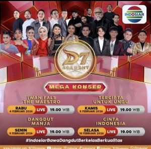 Iwan Fals hingga Ungu Siap Meriahkan D’Academy 7 Mega Konser di INDOSIAR