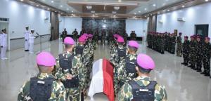  Korps Marinir TNI AL Gelar Upacara Penghormatan Terakhir bagi Prajurit Gugur di Papua