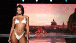 Isa Ludena Dominasi Runway Miami Swim Week dengan Kompilasi Terpanjang