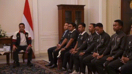  Wakil Presiden Gibran Rakabuming Raka menerima jajaran Federasi Hoki Indonesia (FHI) 