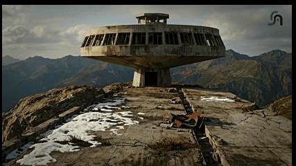  Renovasi Brutalist di Puncak Gunung Hadirkan Hunian Retrofuturistik dengan Panorama 360 Derajat