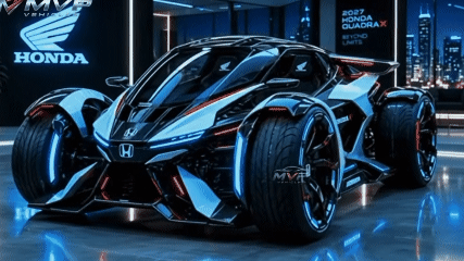  Honda Quadra X 2027, Konsep Kendaraan Listrik Empat Roda Hasil Generasi AI