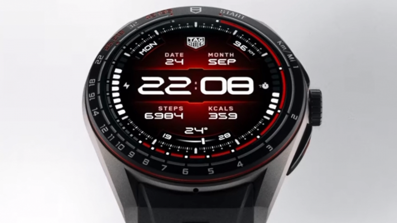  TAG Heuer Connected Calibre E5 Running Edition 45mm, Jam Tangan Pintar untuk Pelari